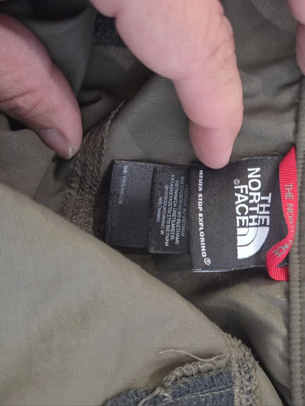 The North Face Mens XXL Convertible Cargo Hiking Pants Brown Zip Off Belted